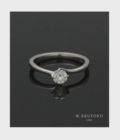 "The Adelaide Collection' Diamond Solitaire Engagement Ring 0.50ct Certificated Round Brilliant Cut in Platinum