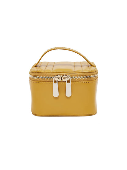 Wolf Maria Zip Jewellery Cube - Mustard 766593