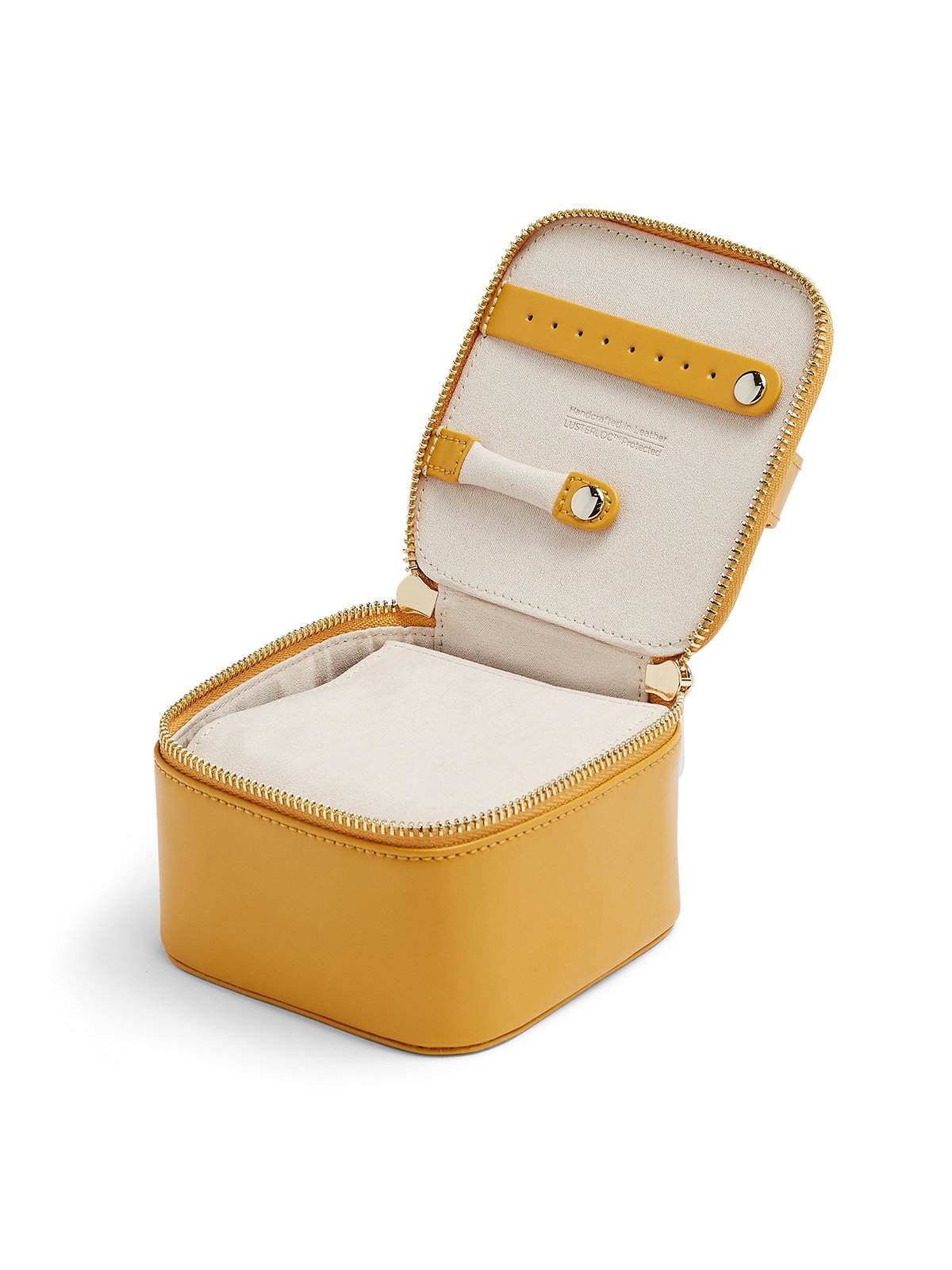 Wolf Maria Zip Jewellery Cube - Mustard 766593