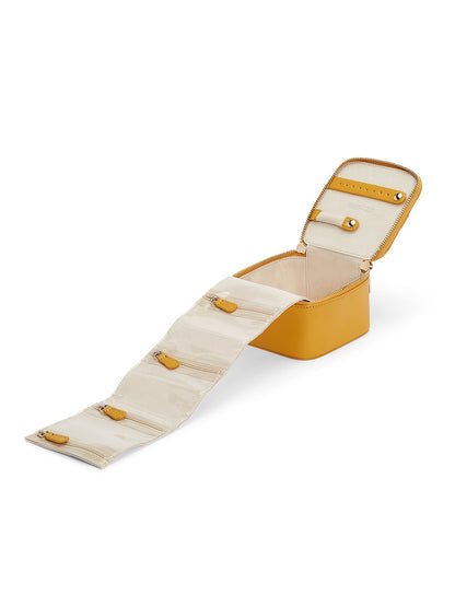 Wolf Maria Zip Jewellery Cube - Mustard 766593