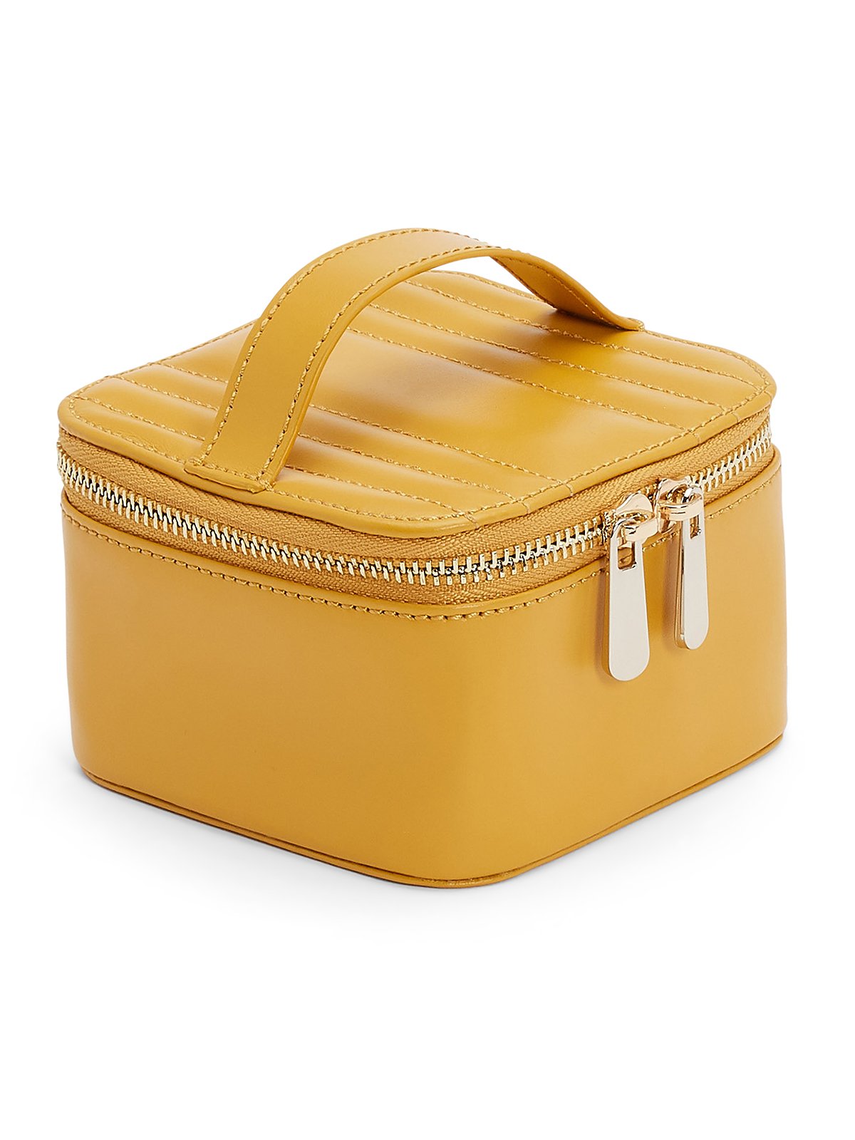 Wolf Maria Zip Jewellery Cube - Mustard 766593