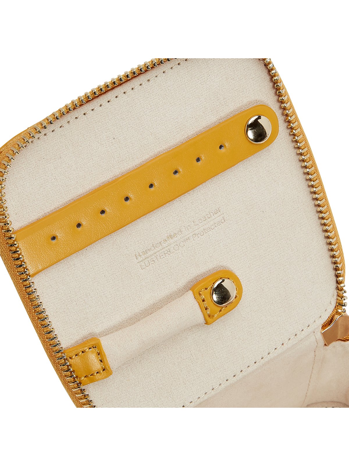 Wolf Maria Zip Jewellery Cube - Mustard 766593