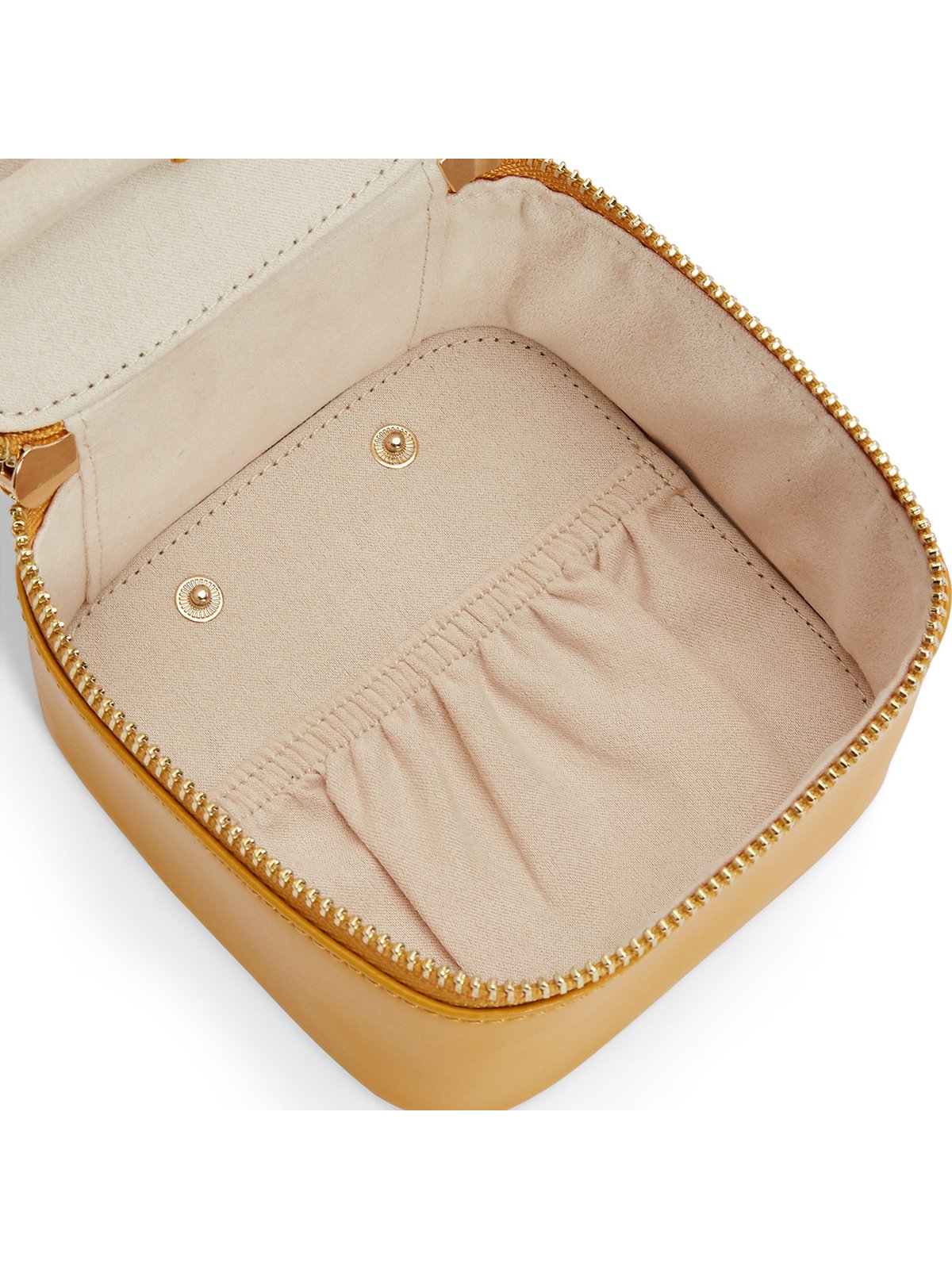 Wolf Maria Zip Jewellery Cube - Mustard 766593