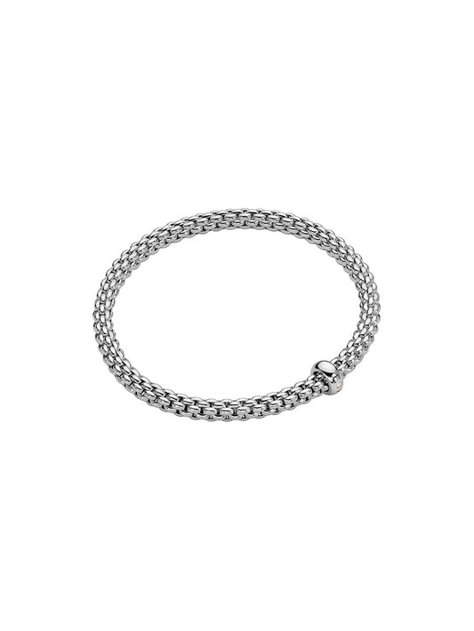 Fope Solo Bracelet in 18ct White Gold