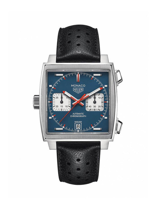 TAG Heuer Monaco Watch Blue Dial 39mm CAW211P.FC6356