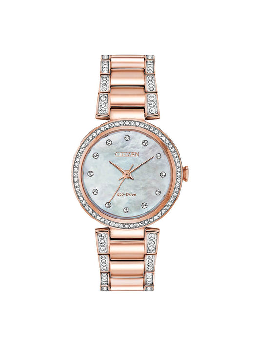 Citizen Eco-Drive Silhouette Crystal Watch 28mm EM0843-51D