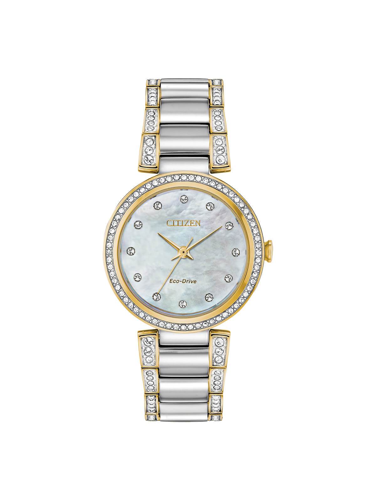 Citizen Eco-Drive Silhouette Crystal Watch 28mm EM0844-58D