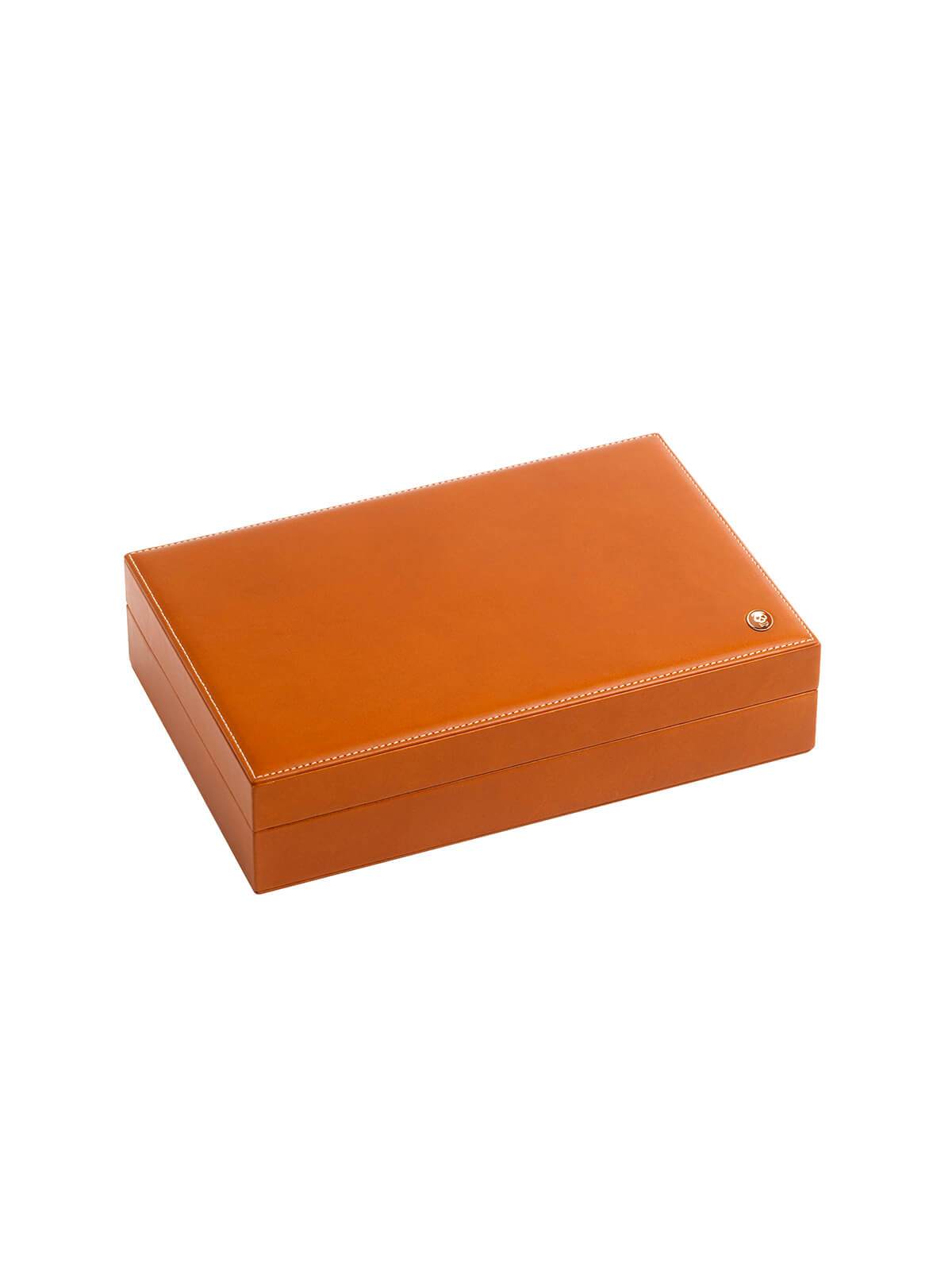Deakin & Francis Tan Leather Cufflink Box G04120001