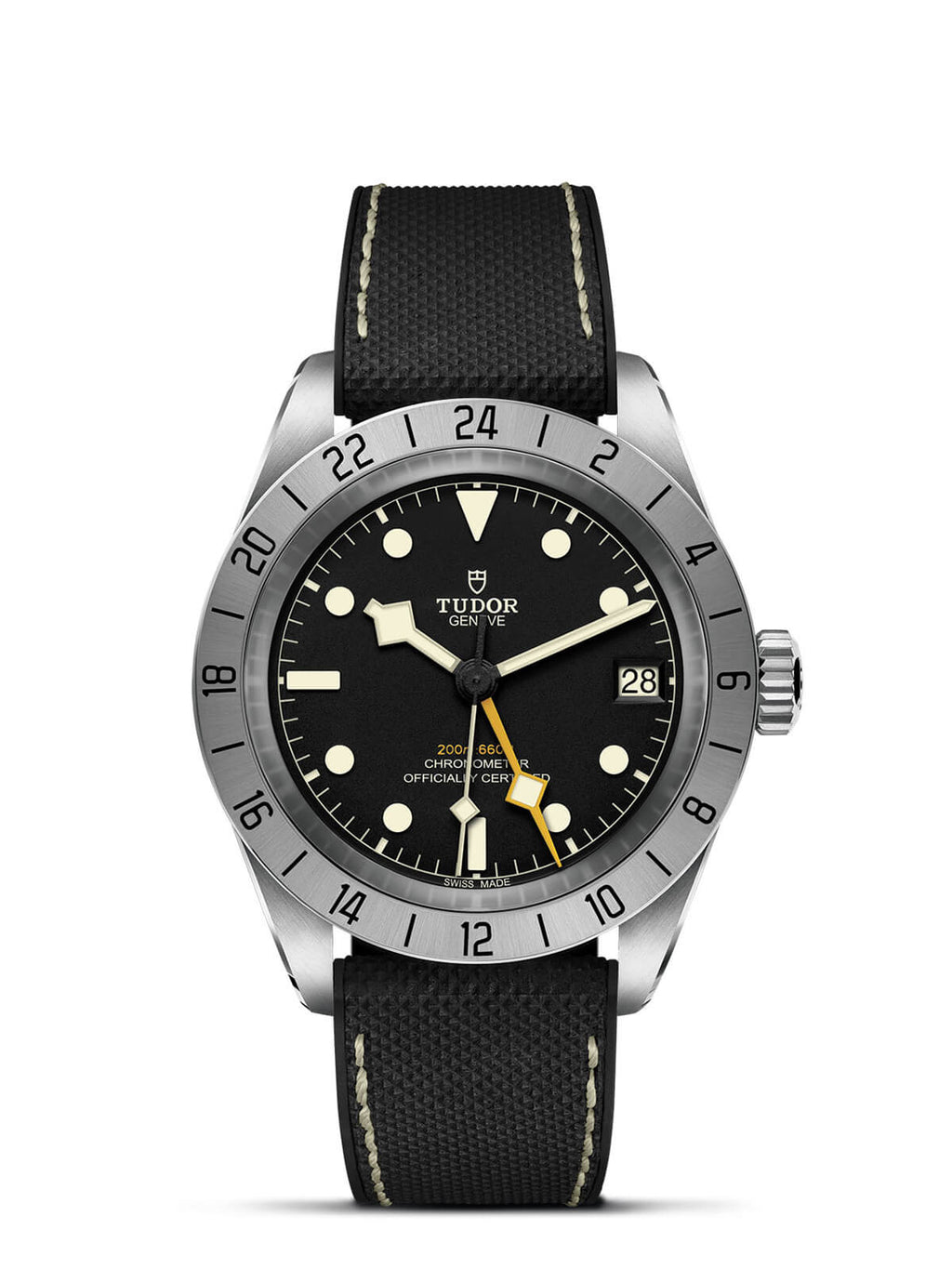 Ex-Display TUDOR Black Bay Pro 39mm with Black Hybrid Rubber & Leather Strap & Black Dial