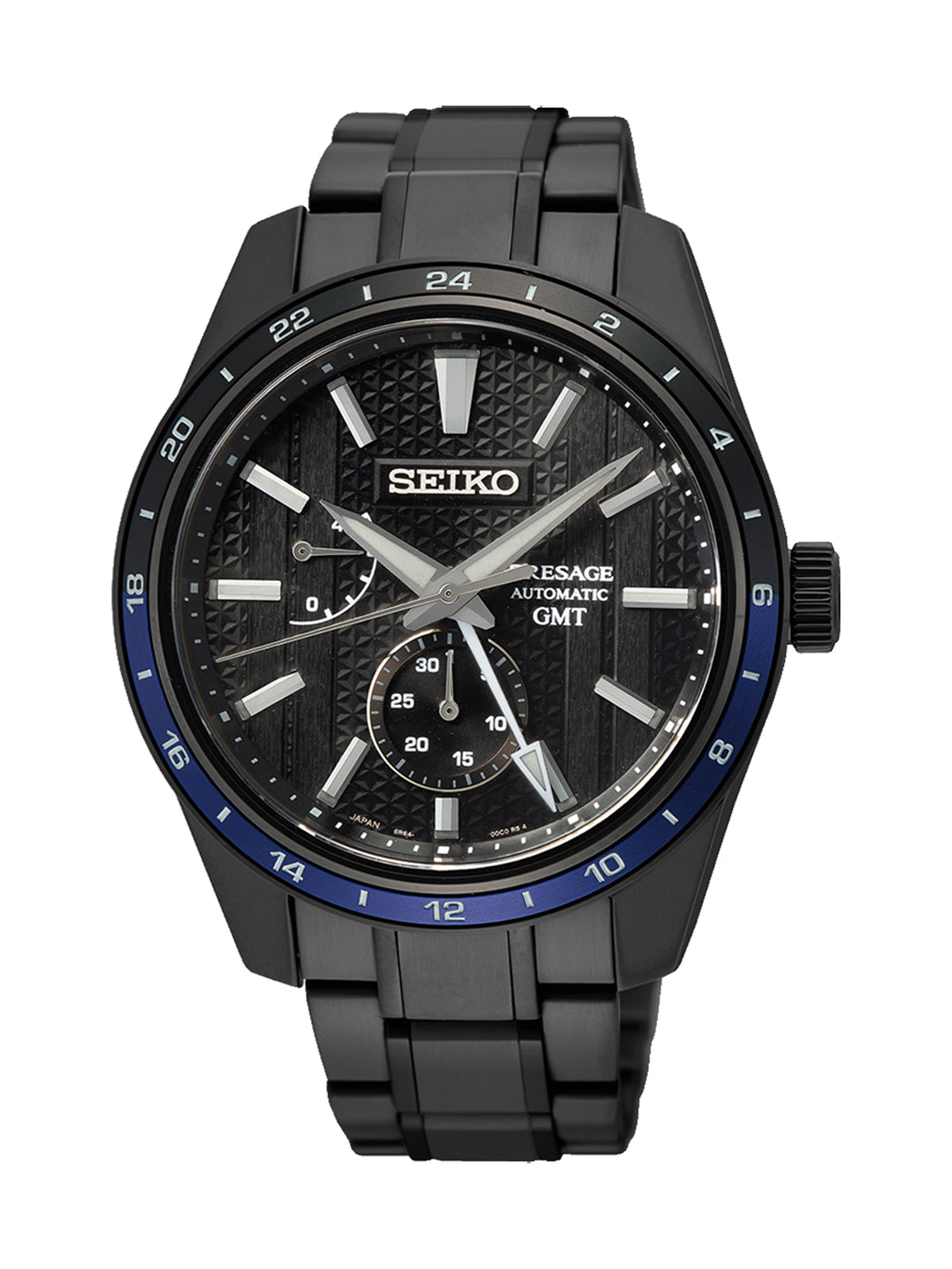 Seiko Presage Sharp Edged GMT Zero Halliburton Watch SPB271J1
