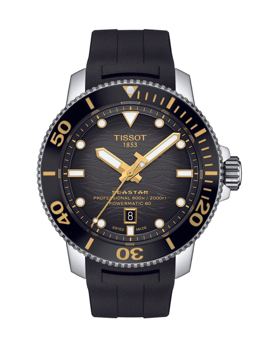 Tissot Seastar 2000 Professional Powermatic 80 Watch 46mm T120.607.17.441.01