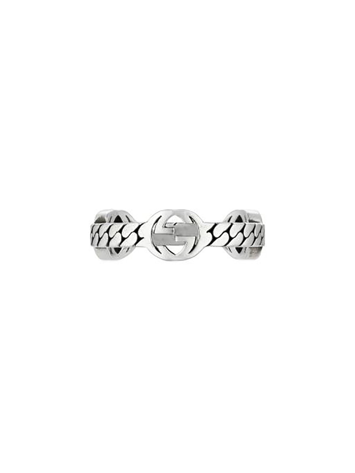 Gucci Interlocking 3.5mm Silver Ring - Size 12 *Ex-Display*